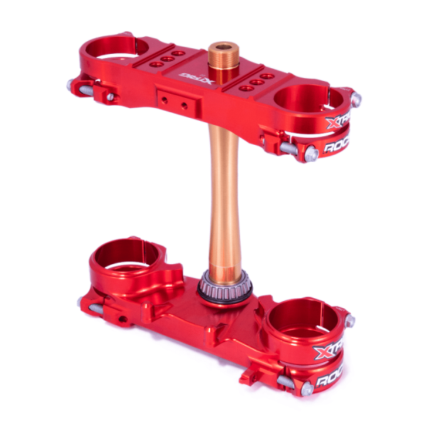 XTRIG TRIPLE CLAMP ROCS tech Honda CRF250R 2022- / CRF450R 2021- /offset 22 red